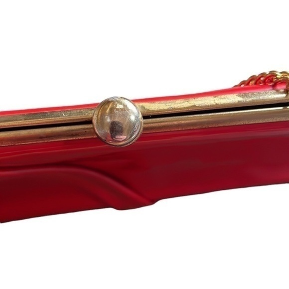 Vintage‎ Red Patten Leather Purse - Picture 4 of 8